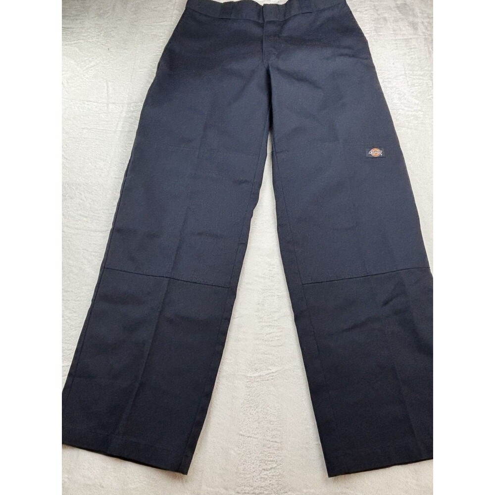 Dickies Loose Fit Double Knee Cell Phone Pocket Work Navy Blue Pants 30x30